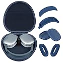 Hard Case for AirPods Max 2 Supports Sleep Mode, Travel Carrying Headphone Case with AirPods Max 2/1 Silicone Earpad Case/Ear Cups/Headband Cover, AirPod Max Protective Portable Storage Bag (Blue)