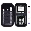 Hard Case Compatible with Texas Instruments TI-84 Plus CE/TI-84 Plus/TI-84 Evo/TI-Nspire CX II CAS/TI-Nspire CX II/TI-83 Plus/TI-85 /TI-86 /TI30xs /TI36X Pro/TI 34 Color Graphing Calculator (Black)