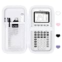 Hard Case Compatible with Texas Instruments TI-84 Plus CE/TI-84 Plus/TI-84 Evo/TI-Nspire CX II CAS/TI-Nspire CX II/TI-83 Plus/TI-85 /TI-86 /TI30xs /TI36X Pro/TI 34 Color Graphing Calculator (White)