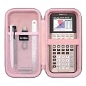 Hard Case Compatible with Texas Instruments TI-84 Plus CE/TI-84 Plus/TI-84 Evo/TI-Nspire CX II CAS/TI-Nspire CX II/TI-83 Plus/TI-85 /TI-86 /TI30xs /TI36X Pro/TI 34 Color Graphing Calculator(Rose Gold)