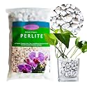 Hard Chunky Perlite for Plants, 1-2CM Coarse Horticultural Grade, Bulk Potting Mix Soil Amendment for Enhanced Drainage and Ventilation, for Orchid, Dendrobium, Araceae (2QT)