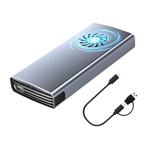 hard drive enclosure convenient compact with fan for office business storage m15 20gbps drive enclosures amp docks drives storage amp blank media computerstablets networking