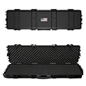 Hard Rifle Case 42.9" with Wheels, IP67 Waterproof &amp; Crushproof Gun Case, TSA Approved Lockable Storage for Rifles, 3 Layer Pick and Pluck Foam + FREE Extra Cubed Foam Insert