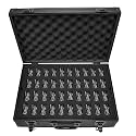 Hard Shell Miniature Carrying Case with Customizable Foam, 80 Slot