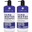 Hard Water Shampoo and Conditioner Set - Sulfate Free Hair Care Products for Women and Men - Moisturizing Treatment with Chelating Properties for a Deep Clean - Remover for Cleansing Mineral Build Up