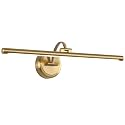 Hard-Wired Picture Lights 23.62 Inch Dimmable LED Wall Art Lighting Modern Brass Gallery Light Poster Lights Adjustable Swing Arm Picture Frame Light For Display Art Work,14W,2700K, Warm White