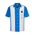 Hardaddy Men's Camp Collar Retro Vintage Bowling Button Down Shirt with Pocket Casual Short Sleeve Beach Shirts Summer