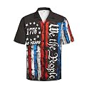 Hardaddy Men's Camp Collar Retro Vintage Bowling Button Down Shirt with Pocket Casual Short Sleeve Beach Shirts Summer
