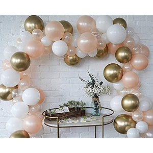 party products hd metallic finish balloons for birthdayanniversary party decoration gold rosegold white pack of 30