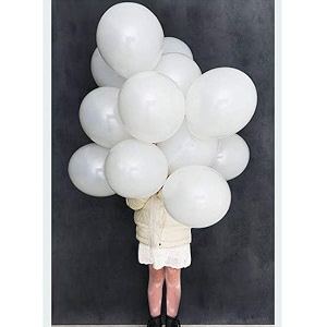 party products hd metallic finish balloons for birthdayanniversary party decoration green white pack of 100