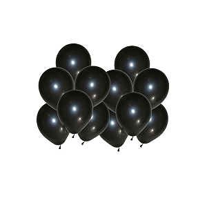 party products hd metallic finish balloons for birthdayanniversary party decoration pink black pack of 200
