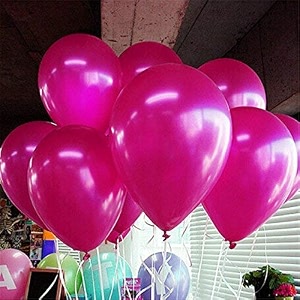 party products hd metallic finish balloons for birthdayanniversary party decoration dark pink pack of 50