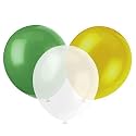 Party Products HD Metallic Finish Balloons For Birthday/Anniversary Party Decoration (Yellow, Green, White) Pack of 60