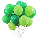 Party Products HD Metallic Finish Balloons For Birthday/Anniversary Party Decoration (Light Green, Dark Green) Pack of 30