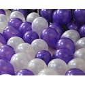 Party Products HD Metallic Finish Balloons For Birthday/Anniversary Party Decoration (White, Purple, Silver) Pack of 250