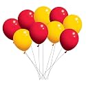 Party Products HD Metallic Finish Balloons For Birthday/Anniversary Party Decoration (Red, Yellow, White) Pack of 25