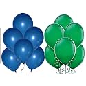 Party Products HD Metallic Finish Balloons For Birthday/Anniversary Party Decoration (Blue, Green) Pack of 150