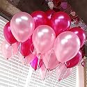 Party Products HD Metallic Finish Balloons For Birthday/Anniversary Party Decoration (Light Pink, Dark Pink) Pack of 150