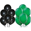 Party Products HD Metallic Finish Balloons For Birthday/Anniversary Party Decoration (Black, Green) Pack of 250