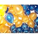 Party Products HD Metallic Finish Balloons For Birthday/Anniversary Party Decoration (Gold, White, Blue) Pack of 30