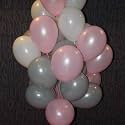 Party Products HD Metallic Finish Balloons For Birthday/Anniversary Party Decoration (Silver, Pink, White) Pack of 60