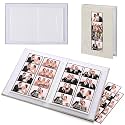 Hardcover Linen Photo Booth Strip Album for Wedding or Party, Beige