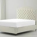 Hardeep 300 TC Plain Solid Glace Cotton King Size Double Bedsheet for Home, Hotel, Guest Room (108 X 108 Inch)