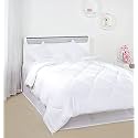 Hardeep 300 TC Plain Solid Glace Cotton Queen Size Double Bedsheet for Home, Hotel, Guest Room (90 X 100 Inch)