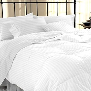 hardeep 300 tc plain solid glace cotton queen size double bedsheet for home hotel guest room 90 x 100 inch