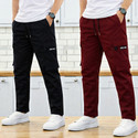 HARDFLEX Solid Men Maroon Track Pants