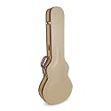 Hardshell Arch Top Wooden Multi-ply Wooden Electric Guitar Case, Les Paul Body Style in Vintage Tweed