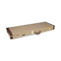 Hardshell Multi-ply Wooden Electric Guitar Case, End-Bound Style in Vintage Tweed