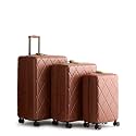 Hardside 3 Piece Luggage Set, Cinnamon, One Size