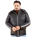 Hardsoda Men Black Plus Size Solid Hooded