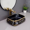 HARDSTONE Black amp Gold Ceramic Wash Basin