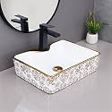 HARDSTONE Black amp Gold Ceramic Wash Basin