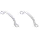 Hardware Essentials 851569 Utility Pull White Coating 3-3/4" (Pack of 2)