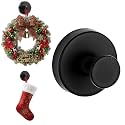 No Hardware Garland Hanger, Front Door Garland Hanger, Black, 1