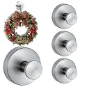 No Hardware Garland Hanger, Front Door Garland Hanger, Silver, 4