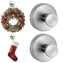 No Hardware Garland Hanger, Front Door Garland Hanger, Silver, 2