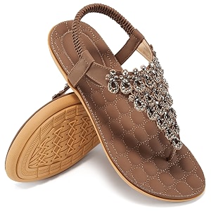 HARENCE Flat Sandals for Women Dressy Comfort