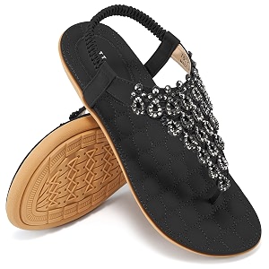 HARENCE Flat Sandals for Women Dressy Comfort