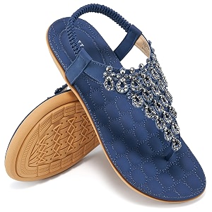 HARENCE Flat Sandals for Women Dressy Comfort