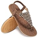 HARENCE Flat Sandals for Women Dressy Comfort