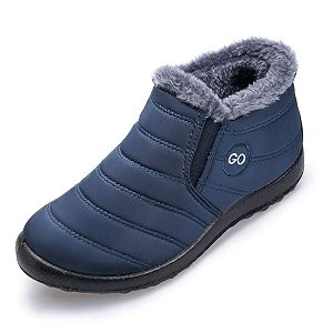 harence snow boots for women winter boot with comfortable warm fur lined ankle booties outdoor slip on waterproof short boots