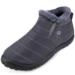 harence snow boots for women winter boot with comfortable warm fur lined ankle booties outdoor slip on waterproof short boots