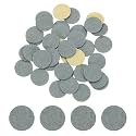HARFINGTON 100pcs Adhesive Felt Circles 15mm 0.59" Gray
