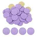 HARFINGTON 100pcs Adhesive Felt Circles 25mm 0.98" Purple