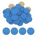 HARFINGTON 100pcs Adhesive Felt Circles 25mm 0.98" Blue