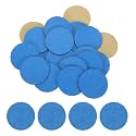 HARFINGTON 100pcs Adhesive Felt Circles 38mm 1.5" Blue